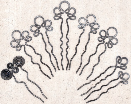 Black Steel Wire Hairpins